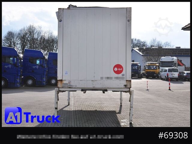 Swap body with box structure KRONE WB BDF 7,45 Koffer,  2770mm innen, beschädigt