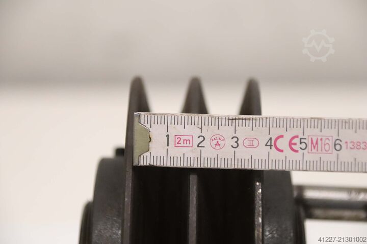 Keilriemenscheibe 2-rillig Ø153 mm Alu V-Riemenscheibe mit variabler Steigung