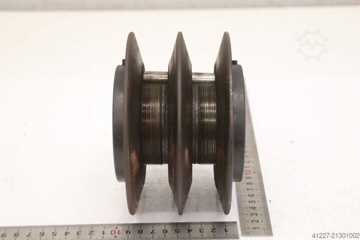 Keilriemenscheibe 2-rillig Ø153 mm Alu V-Riemenscheibe mit variabler Steigung