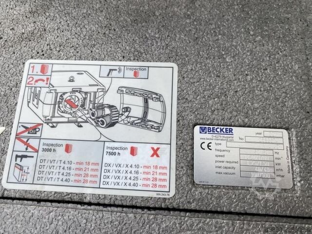 Vakuumpumpe, Flügezellenpumpe, Drehschieberpumpe, Vakuum-Pumpe, Reinraumpumpe, High Vakuum Pump BECKER VX 4.40
