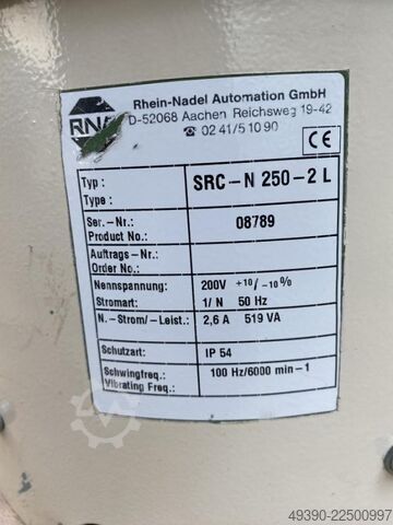 Vibrationswendelförderer / Sortiergerät / Wendelförderer / Vibrationsförderer, Rütteltopf, Sortierge RNA Rhein-Nadel Automation SRC-N 250-2L