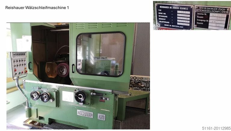 Zahnradschleifmaschine Reishauer AZO