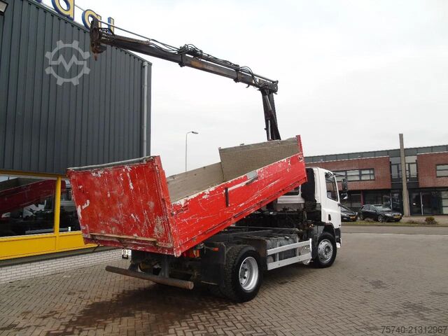 Crane DAF CF 75.240 ATI + EURO 2 + HIAB 090 + 3SIDE TIPPER