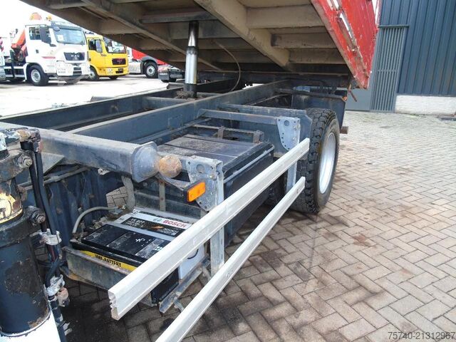 Crane DAF CF 75.240 ATI + EURO 2 + HIAB 090 + 3SIDE TIPPER