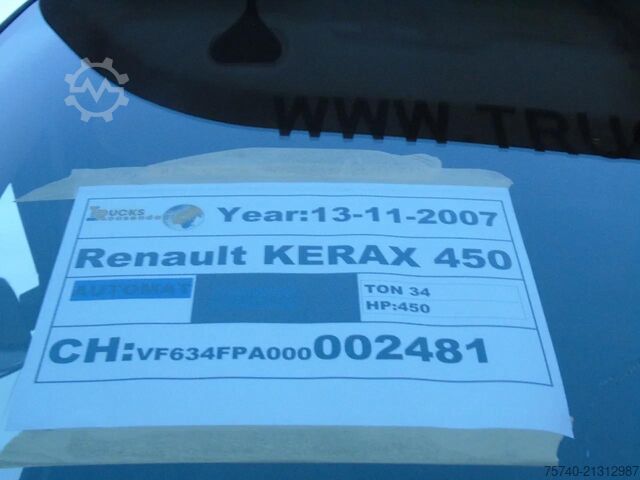 Tipper Renault Kerax 410DXI + 8X4 + MANUAL + SPRING