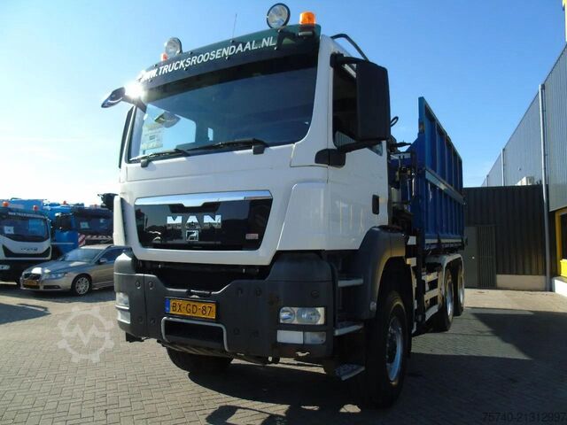 3-way tipper MAN TGX + 6x6 + HIAB 166 E3 HIPRO + 3SIDE TIPPER