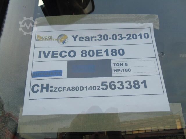 Glastransporter Iveco Eurocargo 80E180 + manual
