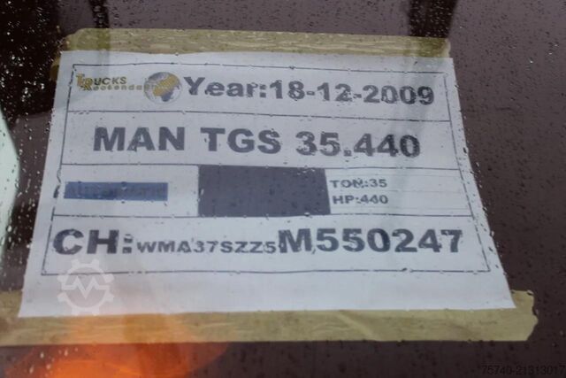 Crane MAN TGS 35.440 + COPMA 450 6x + 8X4 + SPRING + MANU...