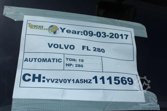 Refrigerated/freezer transport Volvo FE 280 + CARRIER + ATP/FRC + LIFT /EURO 6/ 19T