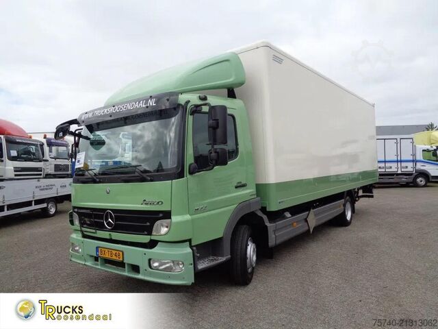 Box body Mercedes-Benz Atego 822 + Euro 5 + Dhollandia lift