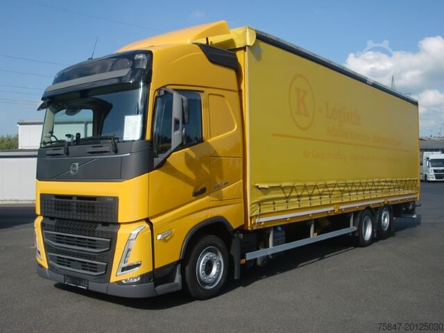 Truck with flatbed & tarpaulin Volvo FH 460 Hydroroll Rollenbett Aircargo