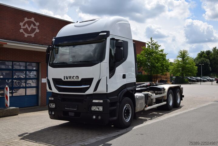Kipper LKW Iveco Stralis 510 Highway HiabAbrollkipper 6X4