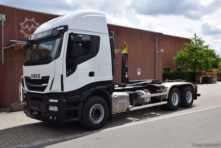 Kipper LKW Iveco Stralis 510 Highway HiabAbrollkipper 6X4