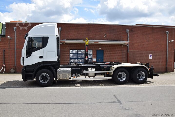 Kipper LKW Iveco Stralis 510 Highway HiabAbrollkipper 6X4