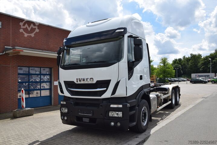 Kipper LKW Iveco Stralis 510 Highway HiabAbrollkipper 6X4