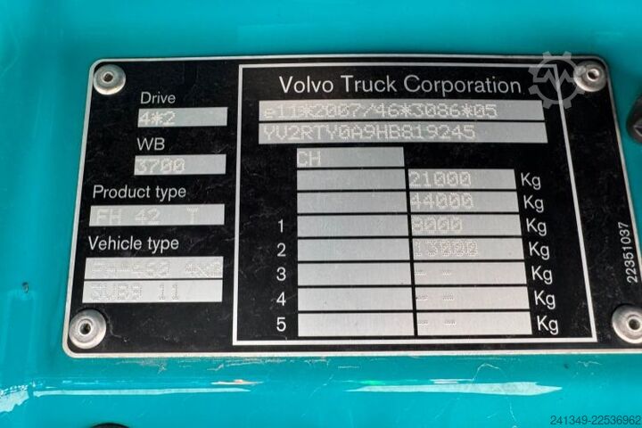 Standard tractor unit VOLVO FH-460 XXL 2x Tanks 1200L