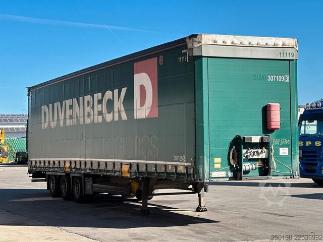 Auflieger mit Pritsche & Plane SCHMITZ CARGOBULL SCB*S3T MegaTrailer Curtainsider Edscha