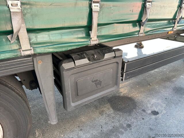 Auflieger mit Pritsche & Plane SCHMITZ CARGOBULL SCB*S3T MegaTrailer Curtainsider Edscha