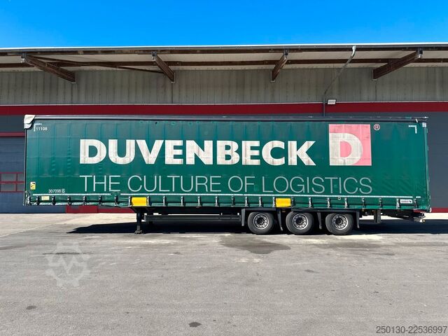 Auflieger mit Pritsche & Plane SCHMITZ CARGOBULL SCB*S3T MegaTrailer Curtainsider Edscha