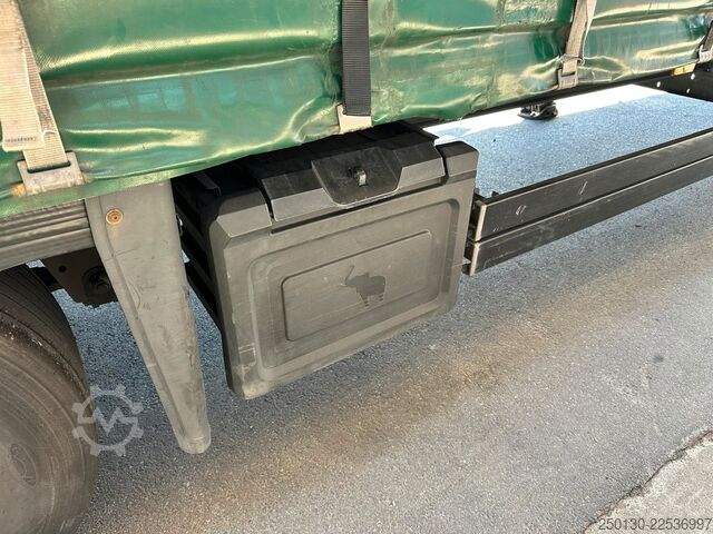 Auflieger mit Pritsche & Plane SCHMITZ CARGOBULL SCB*S3T MegaTrailer Curtainsider Edscha