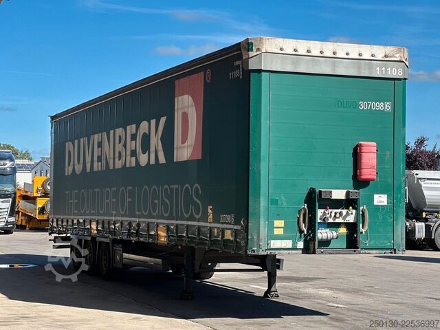 Auflieger mit Pritsche & Plane SCHMITZ CARGOBULL SCB*S3T MegaTrailer Curtainsider Edscha