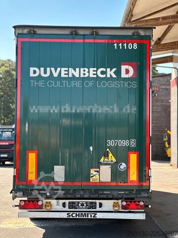 Auflieger mit Pritsche & Plane SCHMITZ CARGOBULL SCB*S3T MegaTrailer Curtainsider Edscha