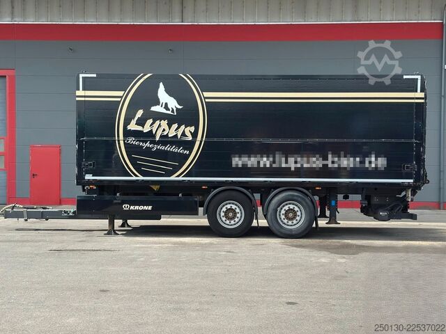LKW mit Getränkeaufbau SCANIA R410 6x2 LL EWERS Getränketransport Zug mit LBW