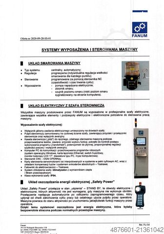 5-axis CNC machining center FANUM SIGMA 5-OSIOWA OBRABIARKA CNC