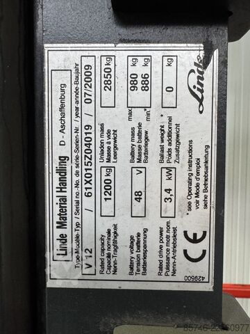 V 12 * Triplex FFL !! LINDE V 12 * Triplex FFL !!