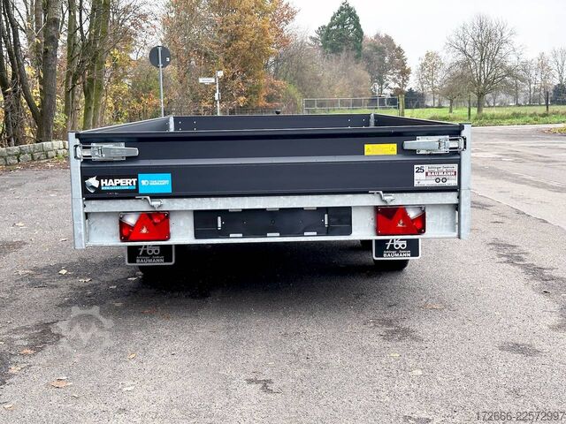 Flatbed trailer Hapert Trailers HAPERT AZURE H-2 | BLACK EDITION 335X180X30CM 2700KG HOCHLADER | NFW