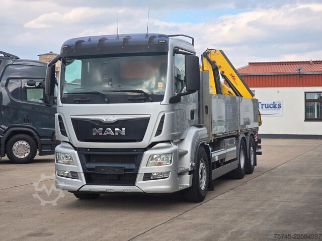 Truck mounted crane MAN TGS 26.360 *  HYVA-KRAN * 19.3M * FERNBEDIENUNG