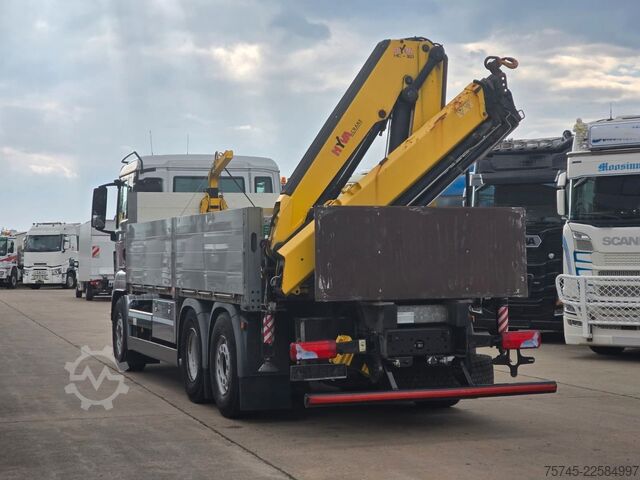 Truck mounted crane MAN TGS 26.360 *  HYVA-KRAN * 19.3M * FERNBEDIENUNG