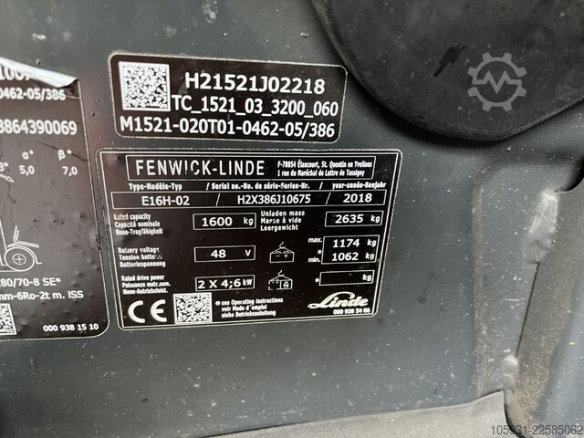 Elektro 3 Rad-Stapler Linde E16H-02