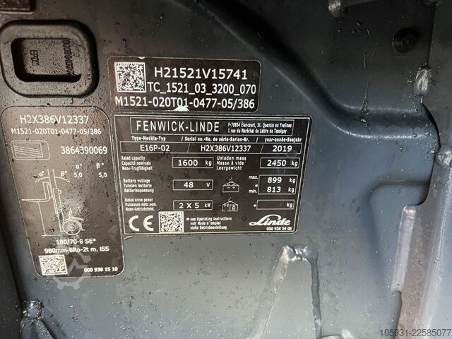 Elektro 4 Rad-Stapler Linde E16P-02