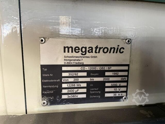 Capacitor discharge welding machine, capacitor discharge welding; spot-projection welding machine, ( MEGATRONIC CD-1200 / QB 2 / 6P