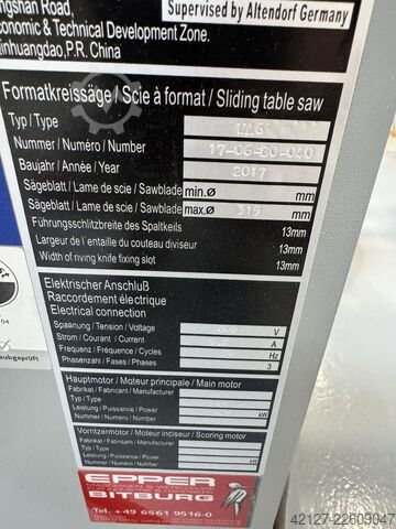 Formatkreissäge Altendorf WA 6