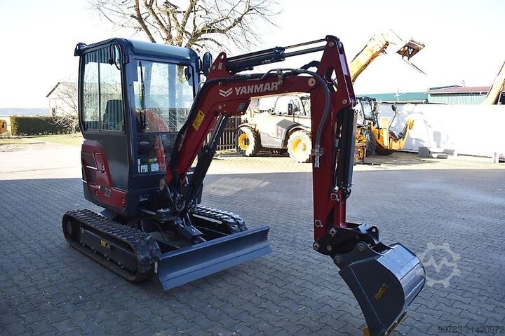 Backhoe loader Yanmar SV22, erst. 15h, Hydraulischer Schnellwechseler