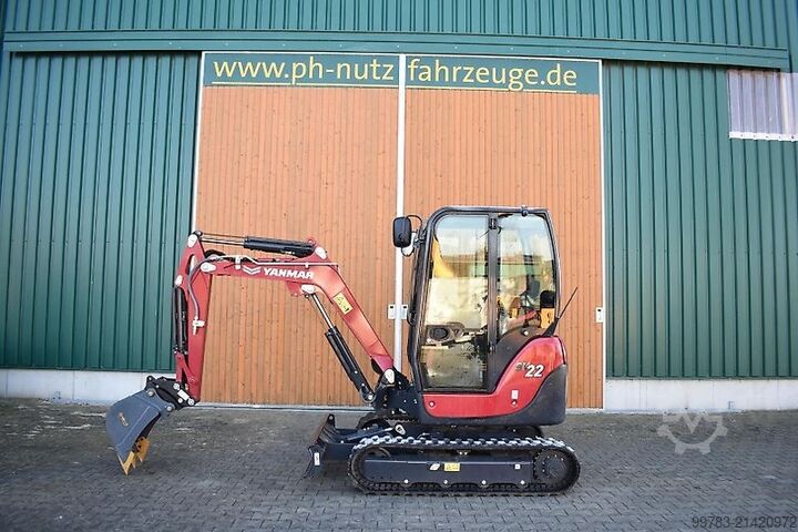 Backhoe loader Yanmar SV22, erst. 15h, Hydraulischer Schnellwechseler