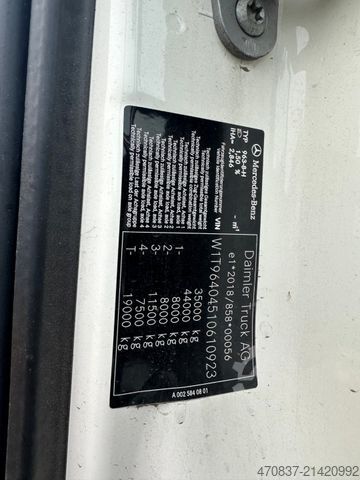 Abrollkipper MERCEDES-BENZ Arocs 3243 8x2 / M-Tec HLS 20 Silosteller + Funk