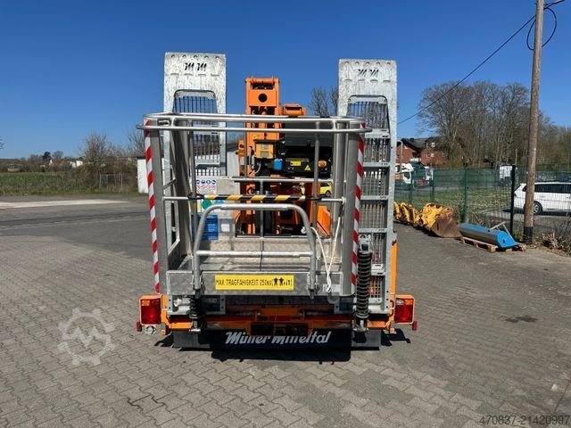 Truck-mounted work platform MERCEDES-BENZ Rutmann SA 26 / Raupenbühne / Funk