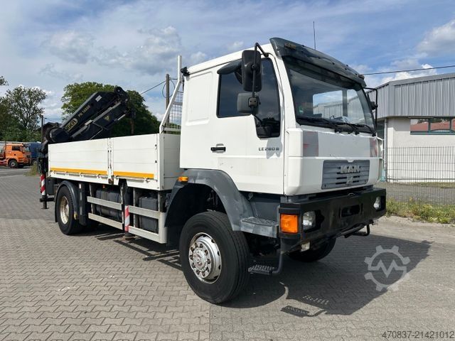 LKW mit Pritsche (offen) MAN LE 280 4x4 / Palfinger PK 14600 / Winde / Funk