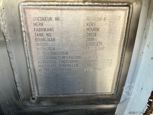 Vacuum tank truck MERCEDES-BENZ Actros 4141 K / 8x4 / KOKS Kombi