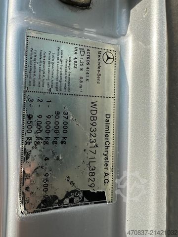 Vacuum tank truck MERCEDES-BENZ Actros 4141 K / 8x4 / KOKS Kombi