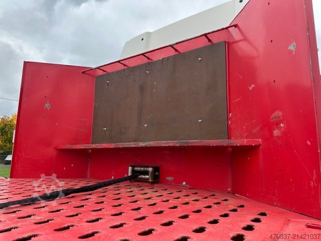 Low loader semitrailer FLIEGL SDS 470 / hydr Hubbett / Seilwinde