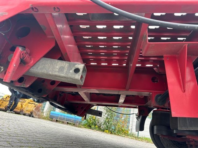 Low loader semitrailer FLIEGL SDS 470 / hydr Hubbett / Seilwinde