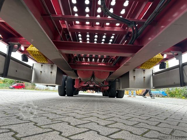 Low loader semitrailer FLIEGL SDS 470 / hydr Hubbett / Seilwinde