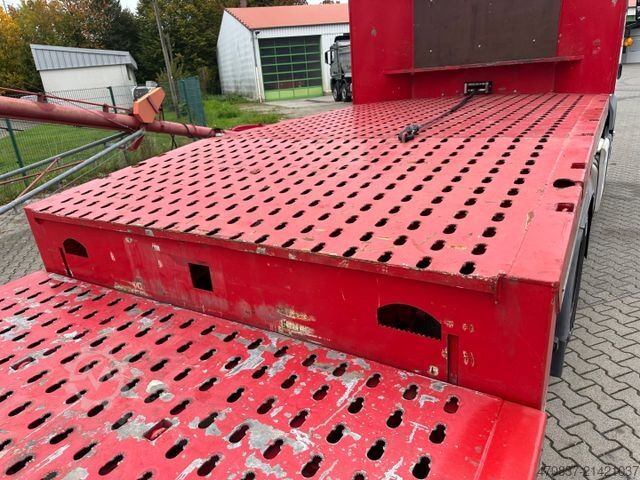 Low loader semitrailer FLIEGL SDS 470 / hydr Hubbett / Seilwinde