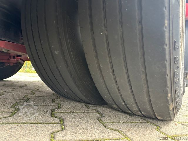 Low loader semitrailer FLIEGL SDS 470 / hydr Hubbett / Seilwinde