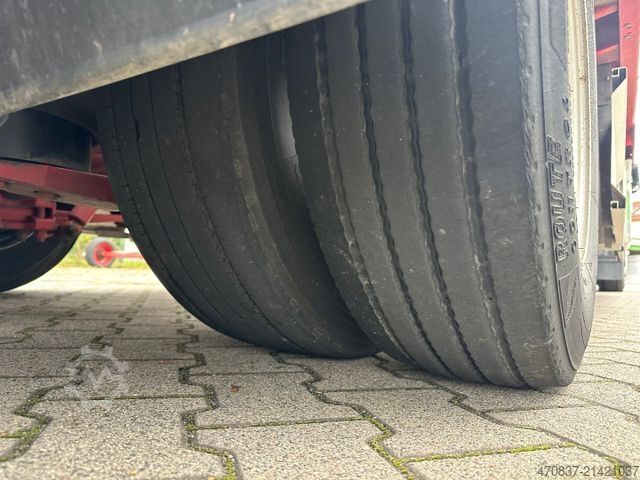 Low loader semitrailer FLIEGL SDS 470 / hydr Hubbett / Seilwinde