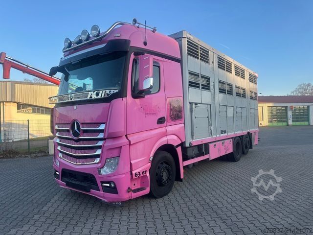Cattle truck MERCEDES-BENZ Actros 2563 / Kaba 3 x Stock 50 m²